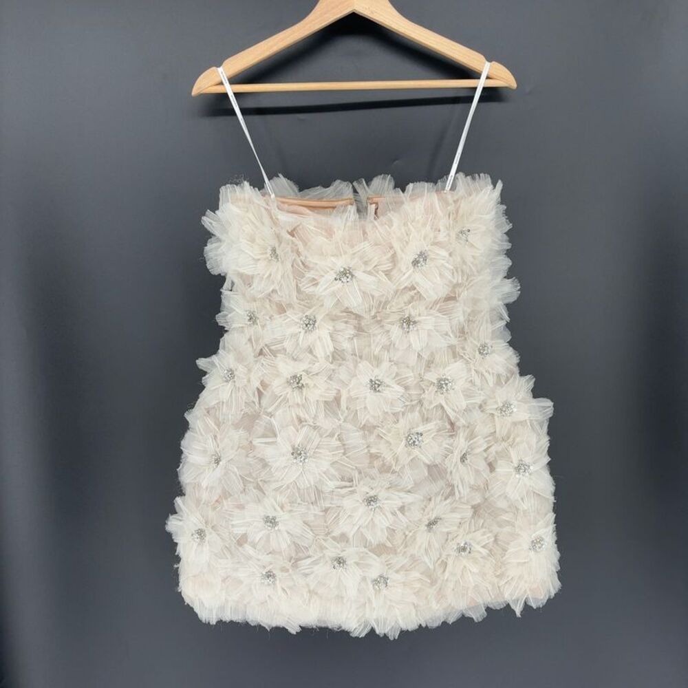 Retrofete Juni Mini Dress in Porcelain